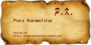 Pucz Karmelina névjegykártya